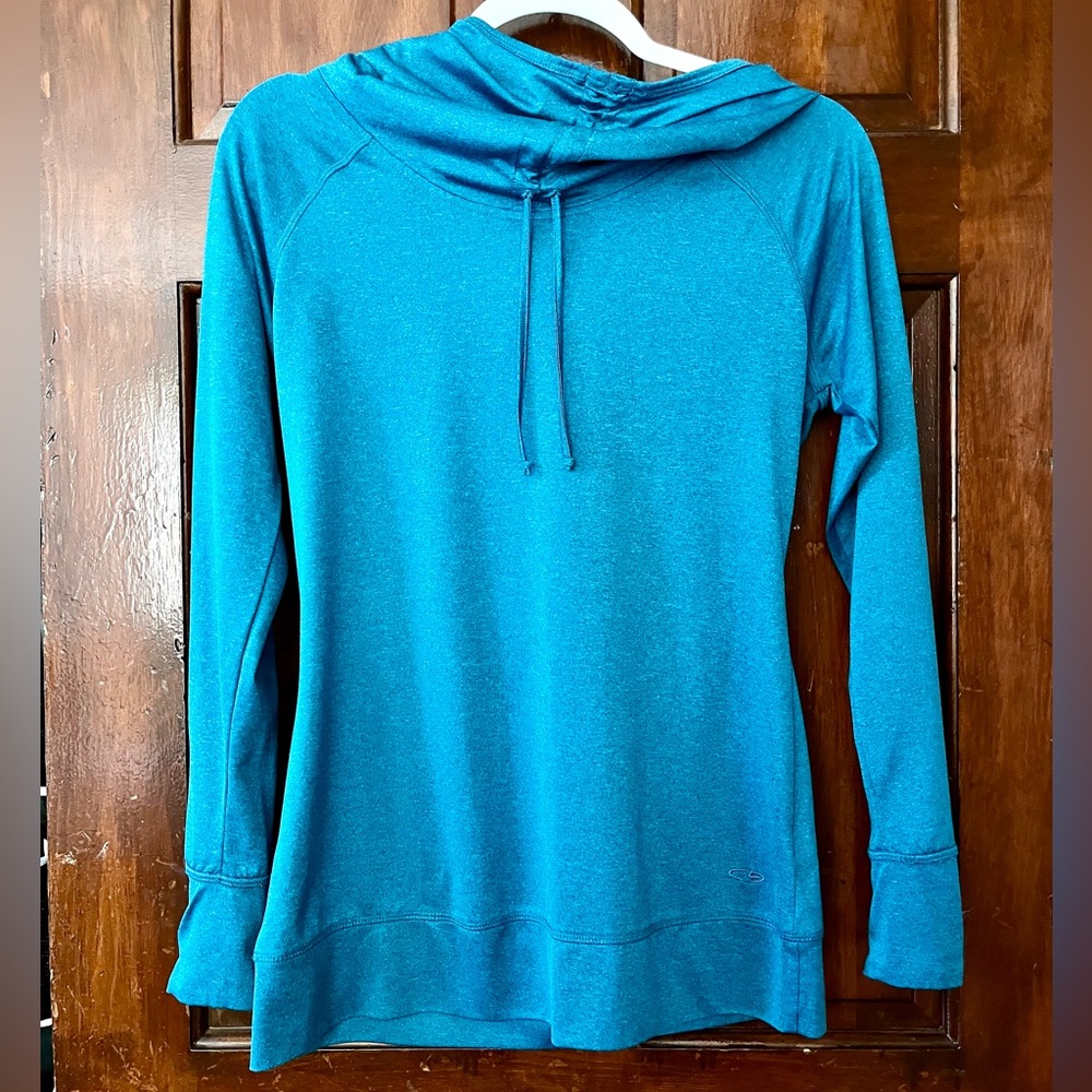 ‼️CHAMPION Teal Loose Fit Pullover Hooded Sweatshirt Small